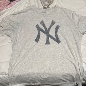 Gray NY Logo T-Shirt